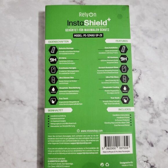 iPhone 12 Pro Max RelyOn InstaShield 2pc Screen Protector - Picture 2 of 5